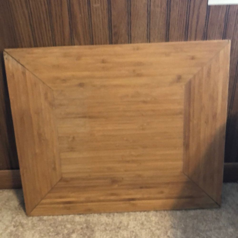 Pampered chef large wooden serving platter  18.5 by 15.5. Like new